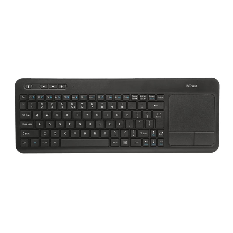 کیبورد بدون سیم تراست مدل KEYBOARD WIRELESS TOUCHPAD TRUST VEZA به همراه تاچ پد