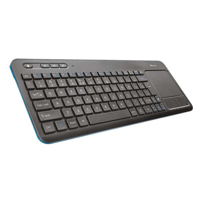 کیبورد بدون سیم تراست مدل KEYBOARD WIRELESS TOUCHPAD TRUST VEZA به همراه تاچ پد