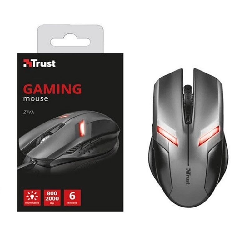 ماوس مخصوص بازی سیم دار تراست مدل MOUSE GAMING TRUST ZIVA