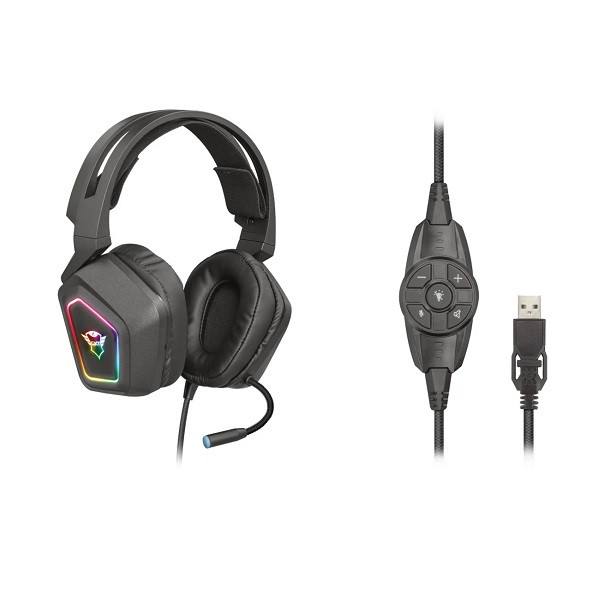 هدست سیم دار مخصوص بازی تراست مدل HEADSET GAMING TRUST GXT-450 BLIZZ 7.1 RGB