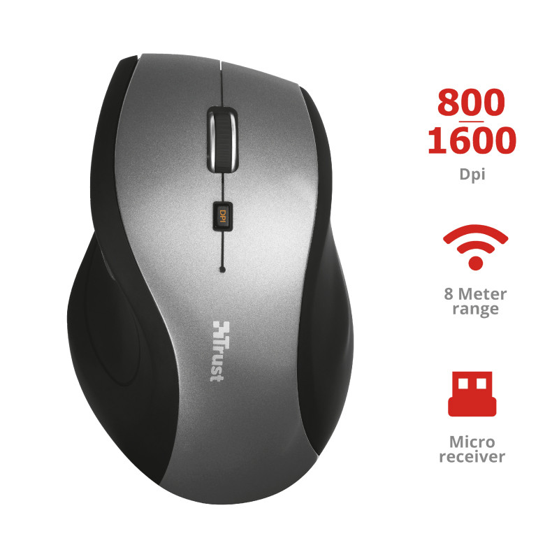 ماوس بدون سیم تراست مدل MOUSE WIRELESS TRUST SURA RF