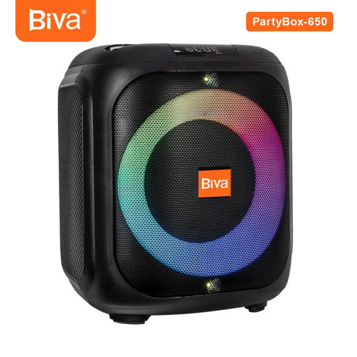 اسپیکر قابل حمل بیوا مدل SPEAKER BIVA PARTY BOX 650 توان 80 وات به همراه میکروفون