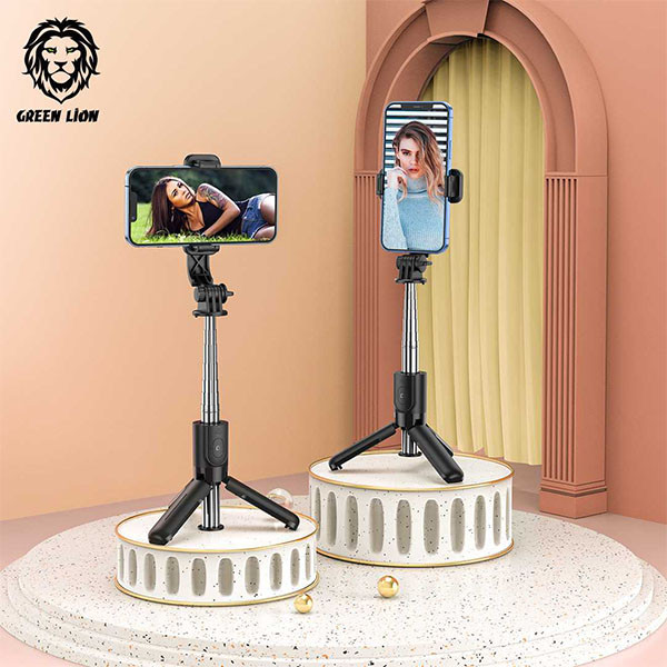 مونوپاد و سه پایه شاتر دار گرین لاین مدل GREEN LION BROADCAST AND SELFIE STICK GNBSSTKBK