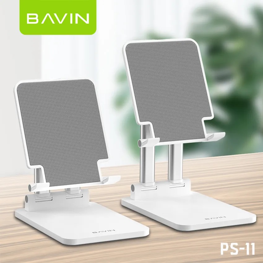 هولدر و پایه نگهدارنده رومیزی موبایل و تبلت باوین مدل BAVIN PS-11 قابلیت تنظیم ارتفاع