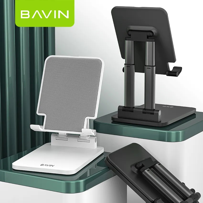 هولدر و پایه نگهدارنده رومیزی موبایل و تبلت باوین مدل BAVIN PS-11 قابلیت تنظیم ارتفاع