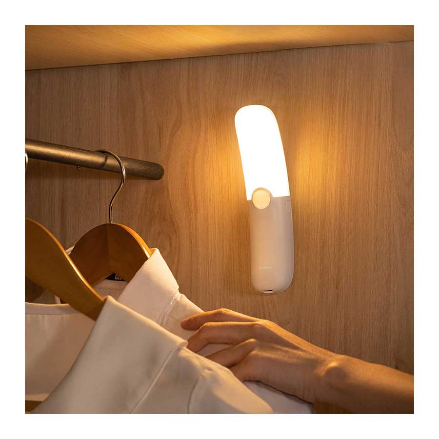 چراغ هوشمند بیسوس CRESCENT MOON HUMAN BODY INDUCTION NIGHT LIGHT DGDG000102