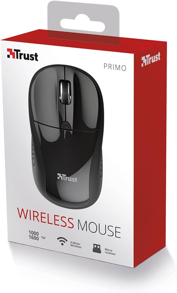 ماوس بدون سیم تراست مدل MOUSE WIRELESS TRUST PRIMO RF