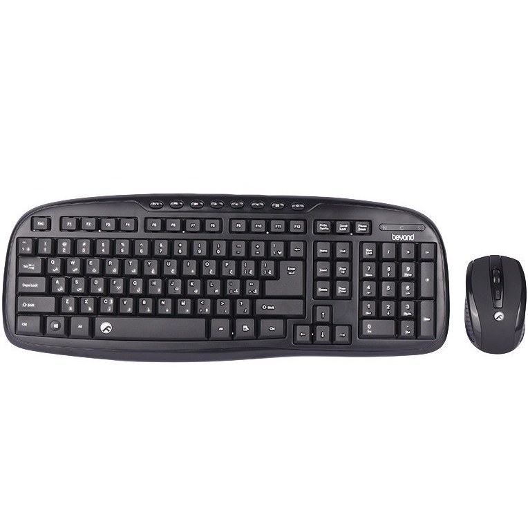 کیبورد و ماوس بدون سیم بیاند مدل KEYBOARD & MOUSE WIRELESS BEYOND BMK-2330