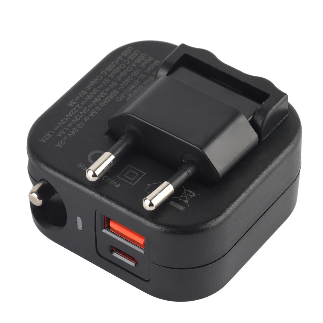 شارژر فندکی و دیواری تسکو مدل  CAR & WALL CHARGER TSCO TCG53