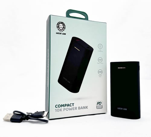 پاور بانک گرین لاین مدل POWER BANK GREEN LION MAGSAFE COMPACT 10000 MA 22.5W  در قائم آی تی