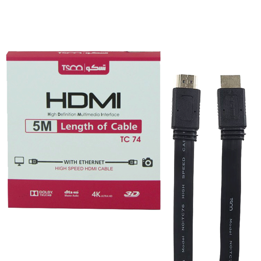 کابل HDMI تسکو مدل TSCO TC 74 به طول 5 متر