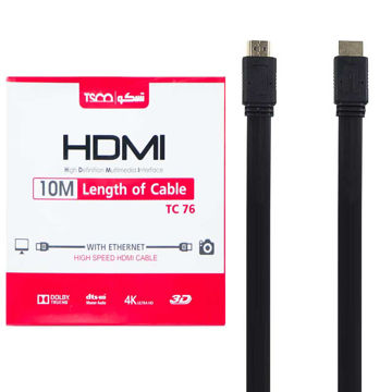 کابل اچ دی ام آی تسکو به طول CABLE HDMI TSCO TC-76 10M