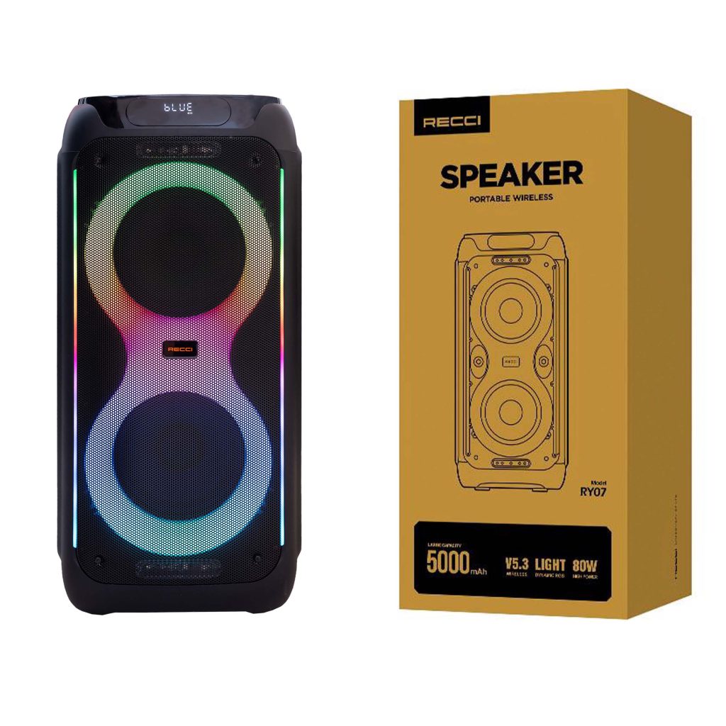 اسپیکر بلوتوثی قابل حمل رسی مدل Recci Ry07 Portable Bluetooth Speaker