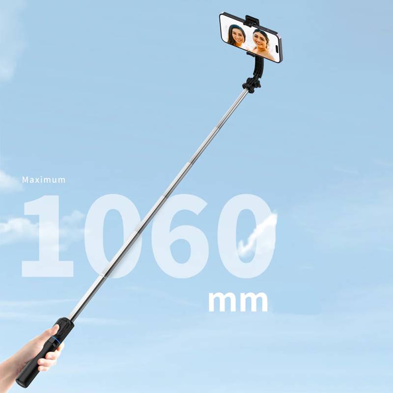 مونوپاد و سه پایه بلوتوثی گوشی رسی مدل Recci RSS-W03 Multifunctional Selfie Stick With Remote