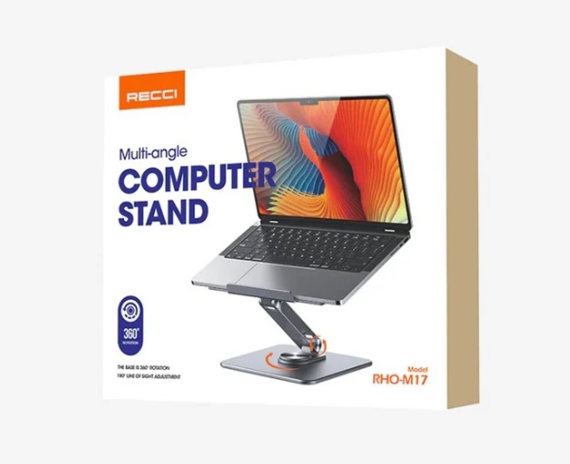 پایه نگهدارنده لپ تاپ رسی مدل Recci RHO-M17 Multi Angle Laptop Stand