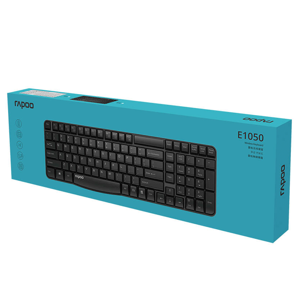 کیبورد بدون سیم مدل KEYBOARD WIRELESS RAPOO E-1050 در قائم آی تی