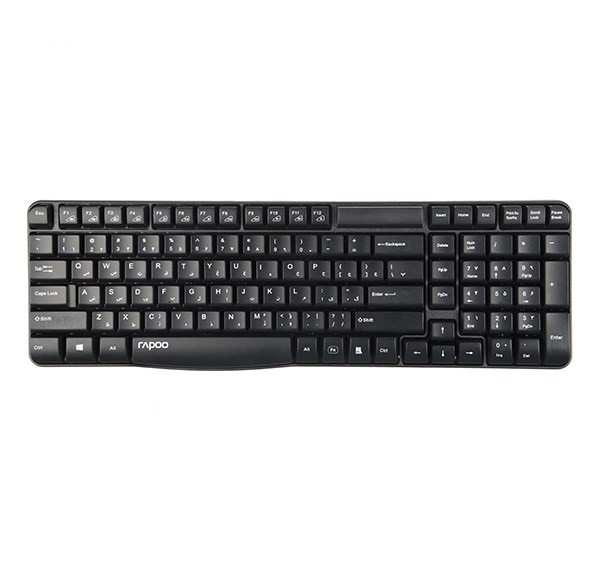 کیبورد بدون سیم مدل KEYBOARD WIRELESS RAPOO E-1050 در قائم آی تی