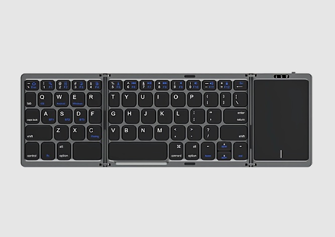 کیبورد بلوتوثی تاشو رسی مدل Keyboard Bluetooth Touch Recci RCS-K01