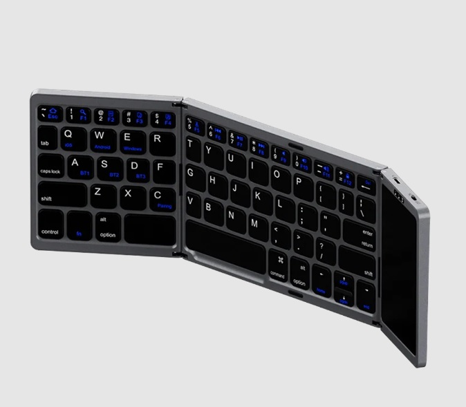 کیبورد بلوتوثی تاشو رسی مدل Keyboard Bluetooth Touch Recci RCS-K01