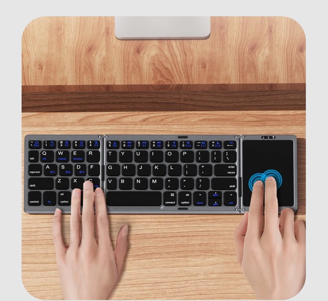 کیبورد بلوتوثی تاشو رسی مدل Keyboard Bluetooth Touch Recci RCS-K01