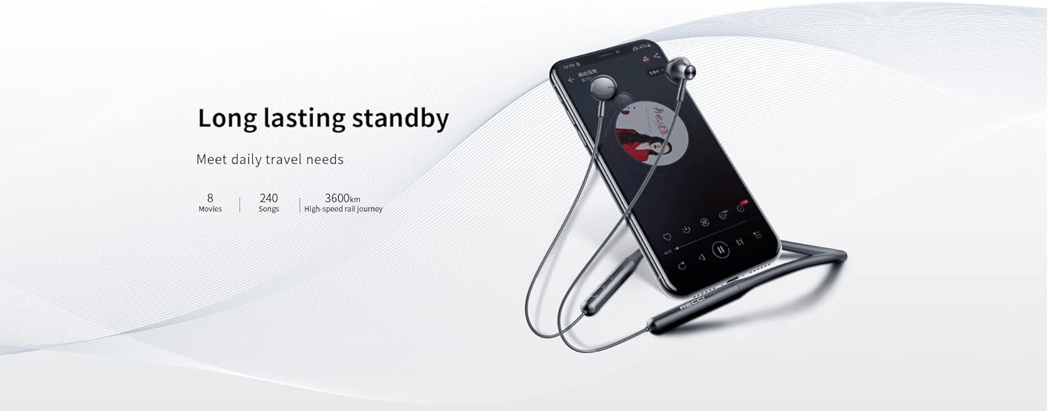 هندزفری بلوتوثی گردنی رسی مدل Recci Bluetooth Handsfree Neckband REP-W16