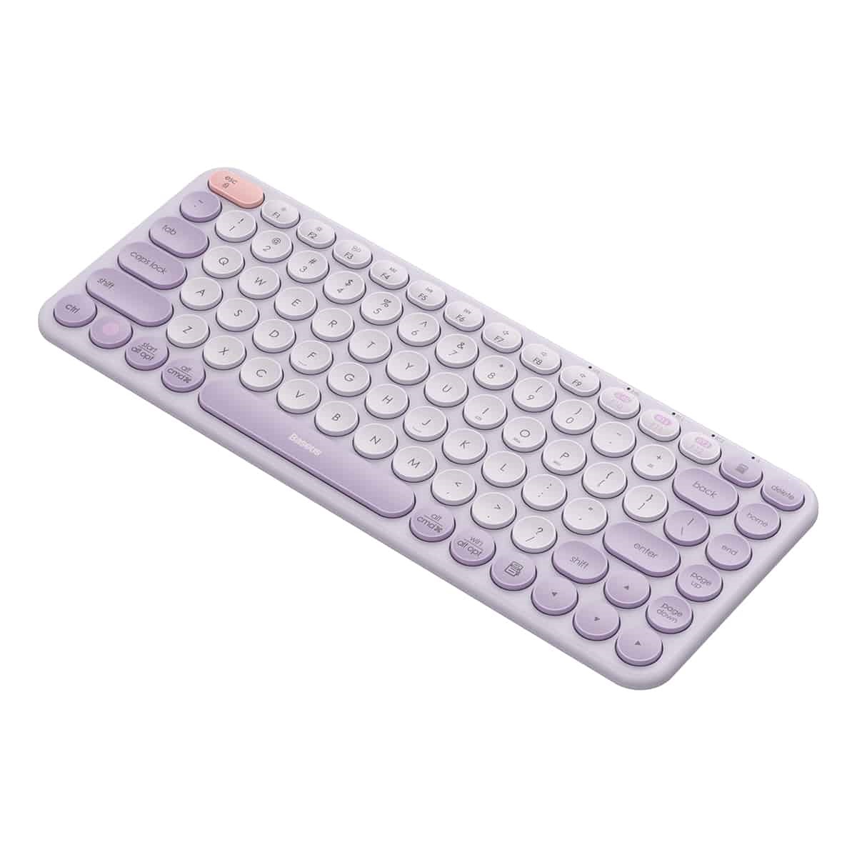 کیبورد بیسیم دوحالته باسئوس مدل Wireless Tri-Mode Keyboard K01A در قائم آی تی