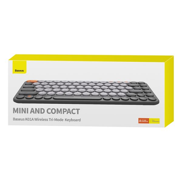 کیبورد بیسیم دوحالته باسئوس مدل Wireless Tri-Mode Keyboard K01A در قائم آی تی