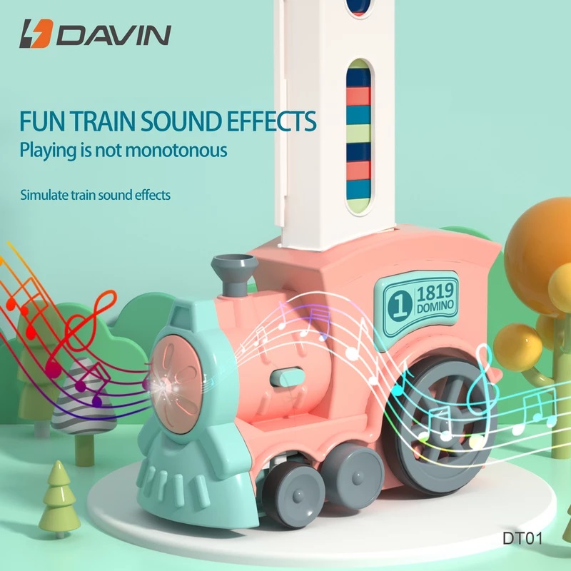 بازی فکری قطار دومینو ساز داوین مدل Davin Domino Train DT01