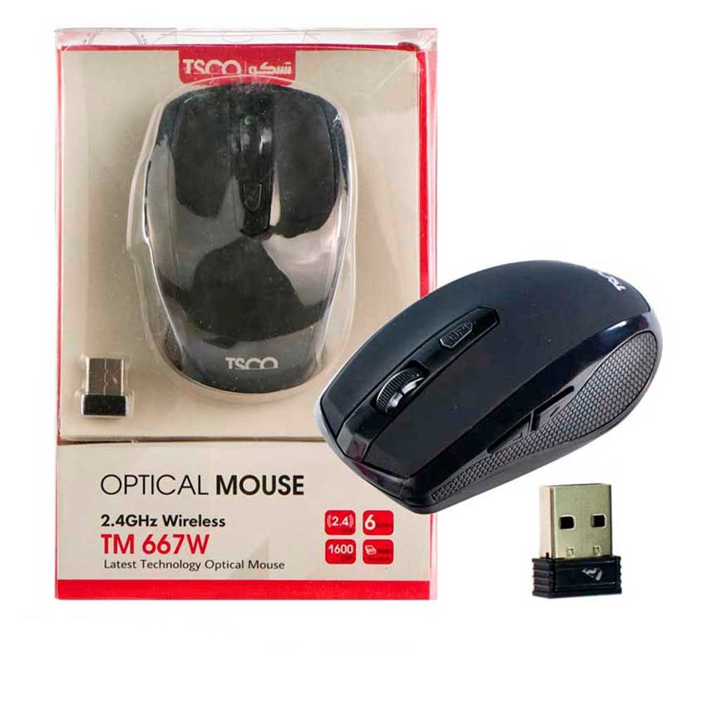 ماوس بی سیم تسکو مدل MOUSE TSCO TM-667W در قائم آی تی