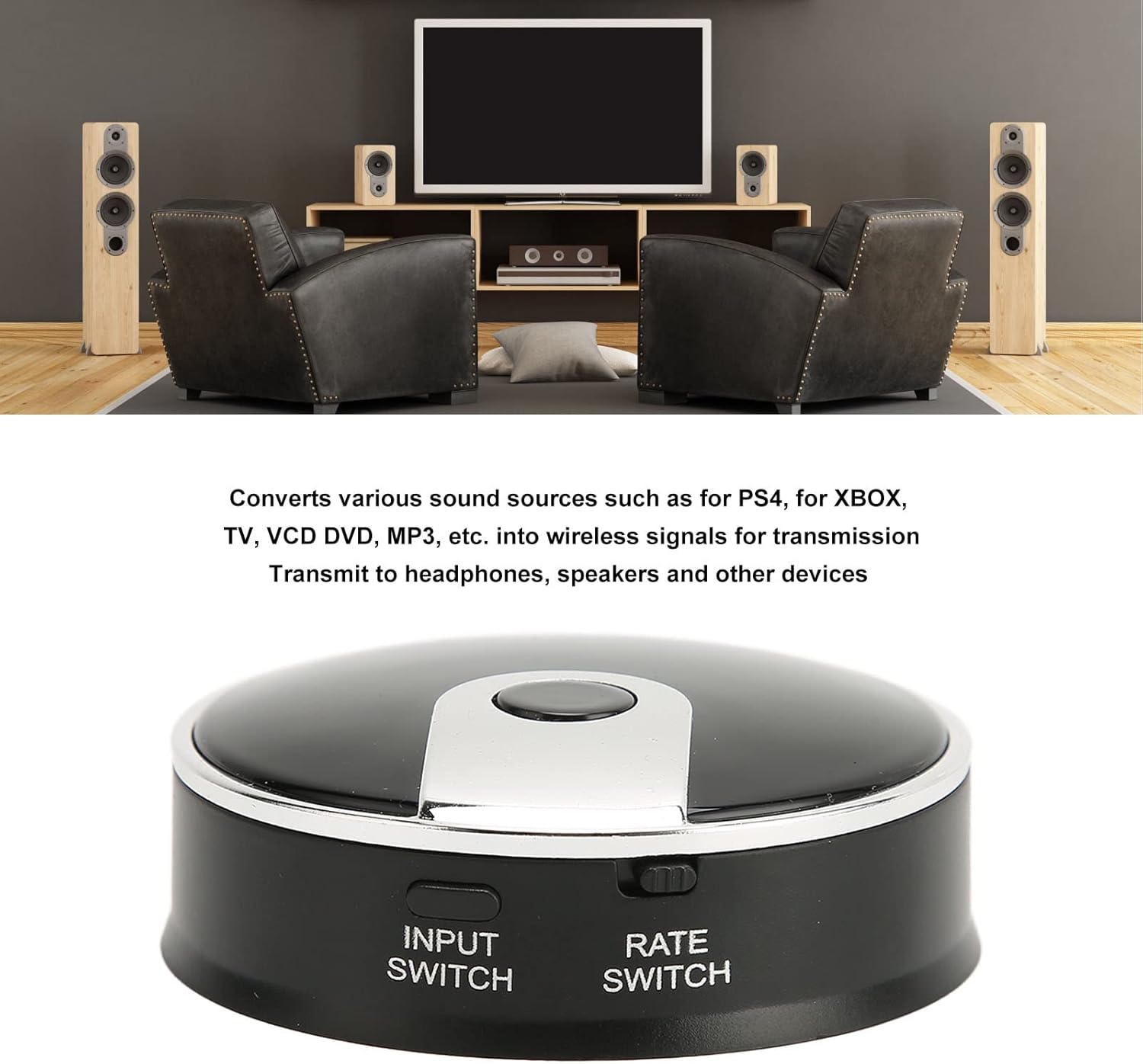 فرستنده و گیرنده بلوتوث صدا مدل Bluetooth Audio Receiver Transmitter TX-12 Plus در قائم آی تی