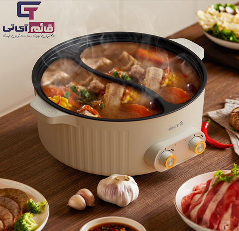 قابلمه برقی 6 لیتری شیائومی در قائم آی تی مدل Deerma Electric Hot Pot DG50W در قائم آی تی