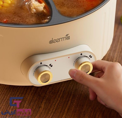 قابلمه برقی 6 لیتری شیائومی در قائم آی تی مدل Deerma Electric Hot Pot DG50W در قائم آی تی