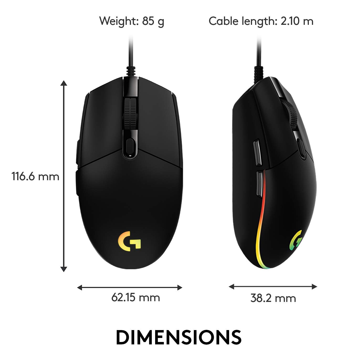 خرید و قیمت ماوس گیمینگ لاجیتک مدل Gaming Mouse Light Sync Logitech G-102 در قائم آی تی