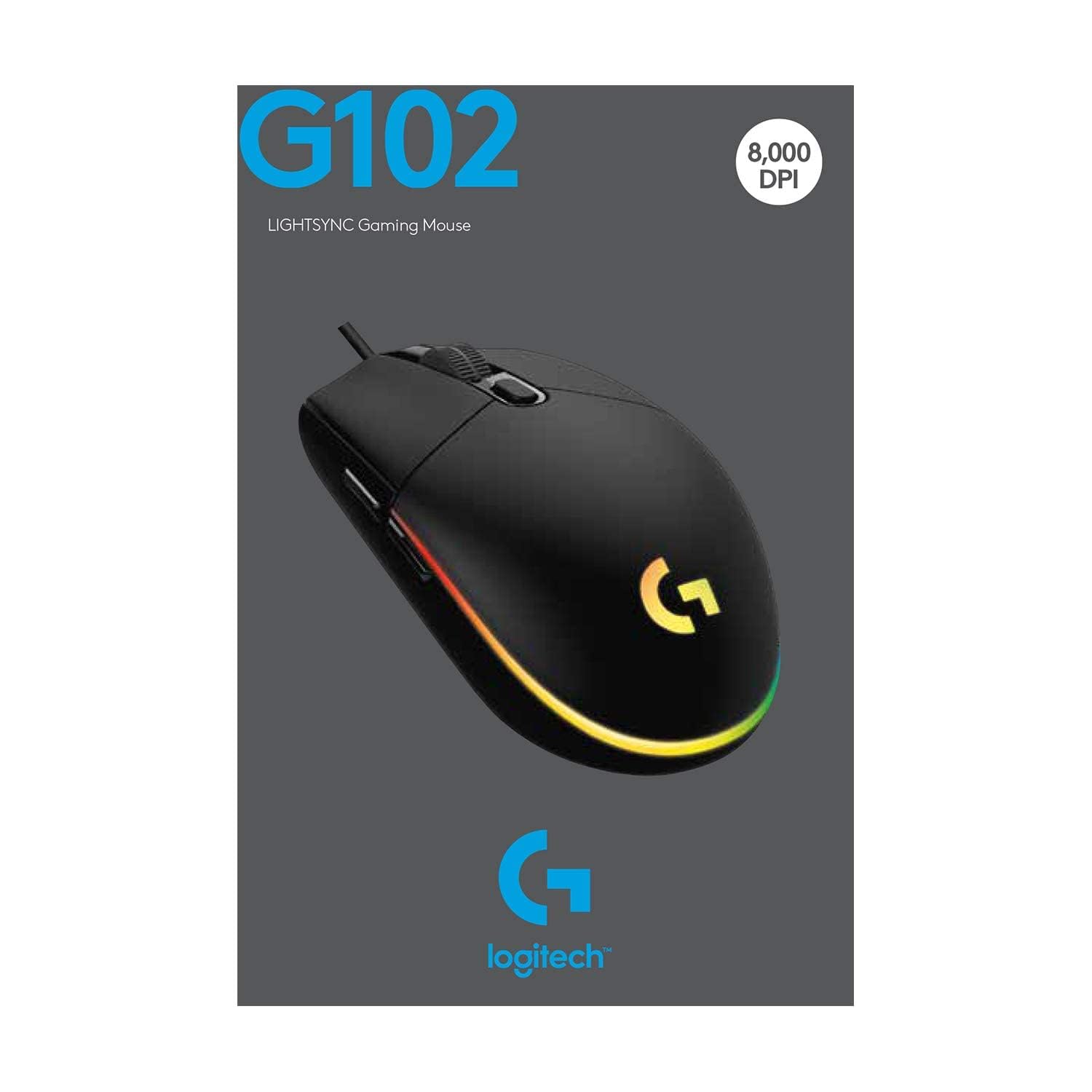 خرید و قیمت ماوس گیمینگ لاجیتک مدل Gaming Mouse Light Sync Logitech G-102 در قائم آی تی