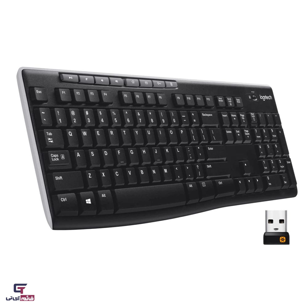 کیبورد بدون سیم لاجیتک مدل Wireless Keyboard Logitech K 270 در قائم آی تی
