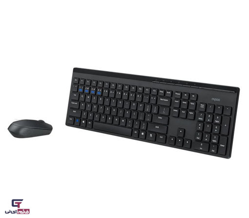 کیبورد ماوس بی سیم رپو مدل Keyboard & Mouse Wireless Rapoo KM 8110 M