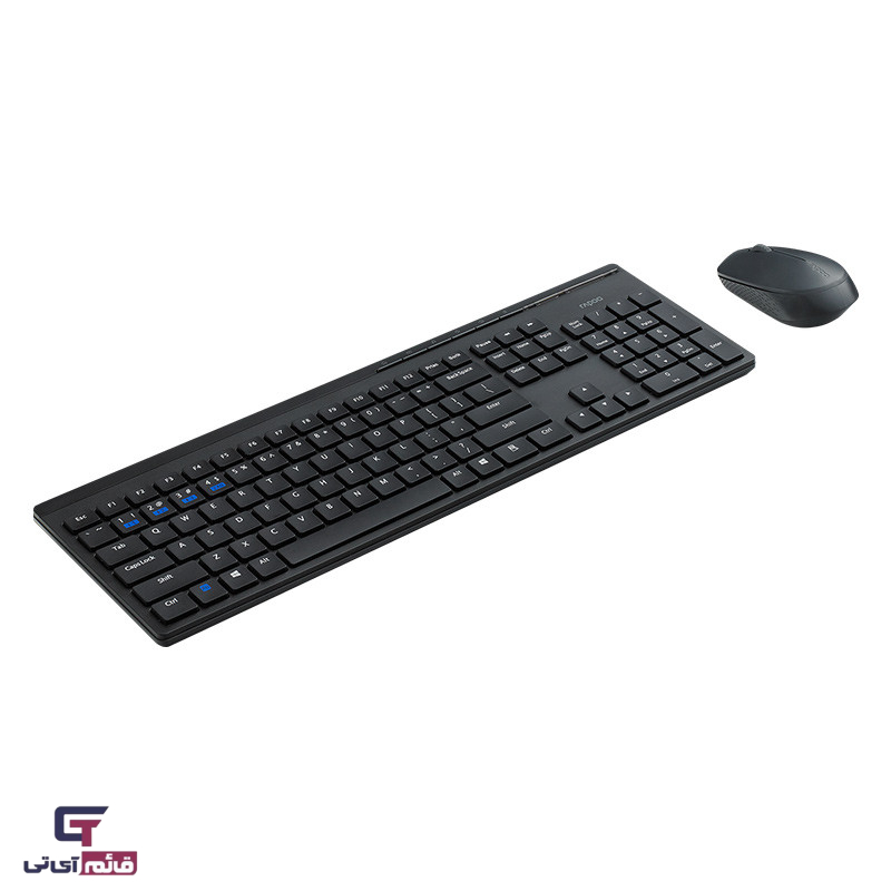 کیبورد ماوس بدون سیم رپو مدل Keyboard & Mouse Wireless Rapoo KM 8110 M در قائم آی تی