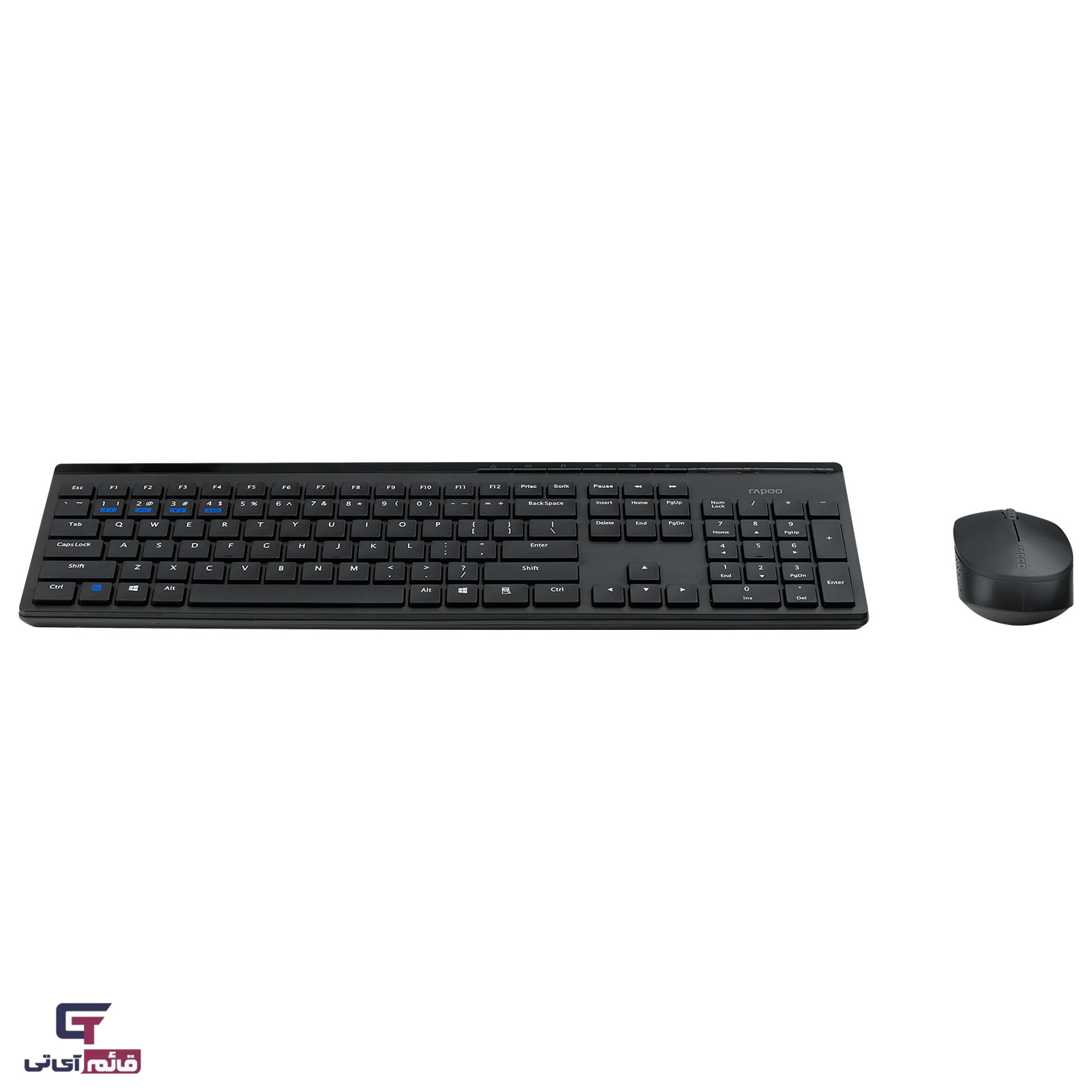 کیبورد ماوس بدون سیم رپو مدل Keyboard & Mouse Wireless Rapoo KM 8110 M در قائم آی تی