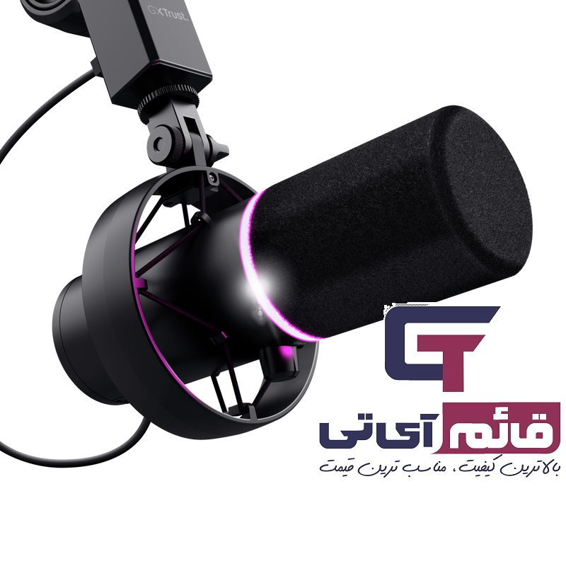 میکروفون گیمینگ تراست مدل Gaming Microphone Trust GXT 255 + Onyx Mic + Arm در قائم آی تی 