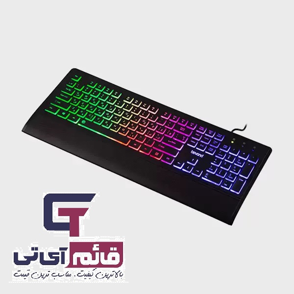 کیبورد گیمینگ سیمدار بیاند مدل Wired Gaming Keyboard Beyond BK 7210 RGB در قائم آی تی 