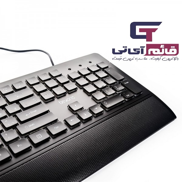 کیبورد گیمینگ سیمدار بیاند مدل Wired Gaming Keyboard Beyond BK 7210 RGB در قائم آی تی 