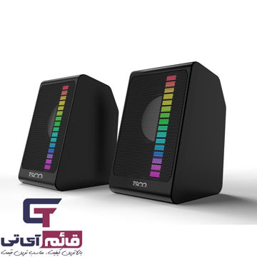 اسپیکر رومیزی سیم دار دو تکه تسکو مدل Wired Desktop Speaker TSCO TS 2057 در قائم آی تی 