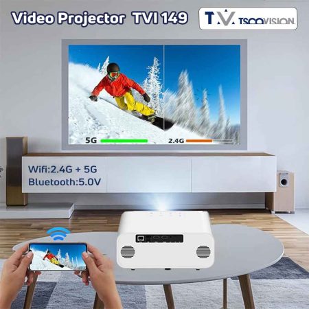 خرید و قیمت ویدئو پرژکتور هوشمند تسکوویژن مدل Video Prejector Tsco TVI 149 در قائم آی تی 