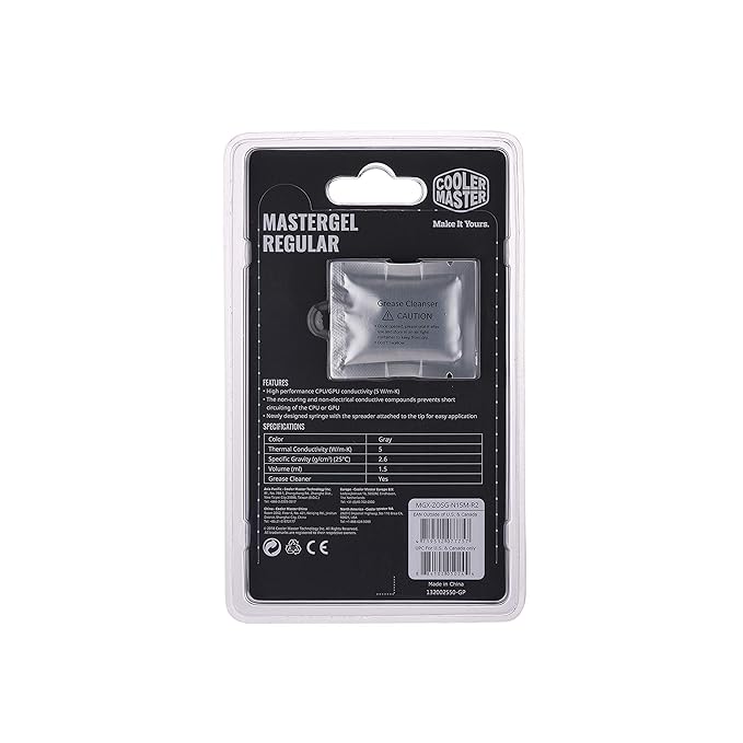 خمیر سیلیکون کولرمستر مدل Thermal Grace Mastergel Regular