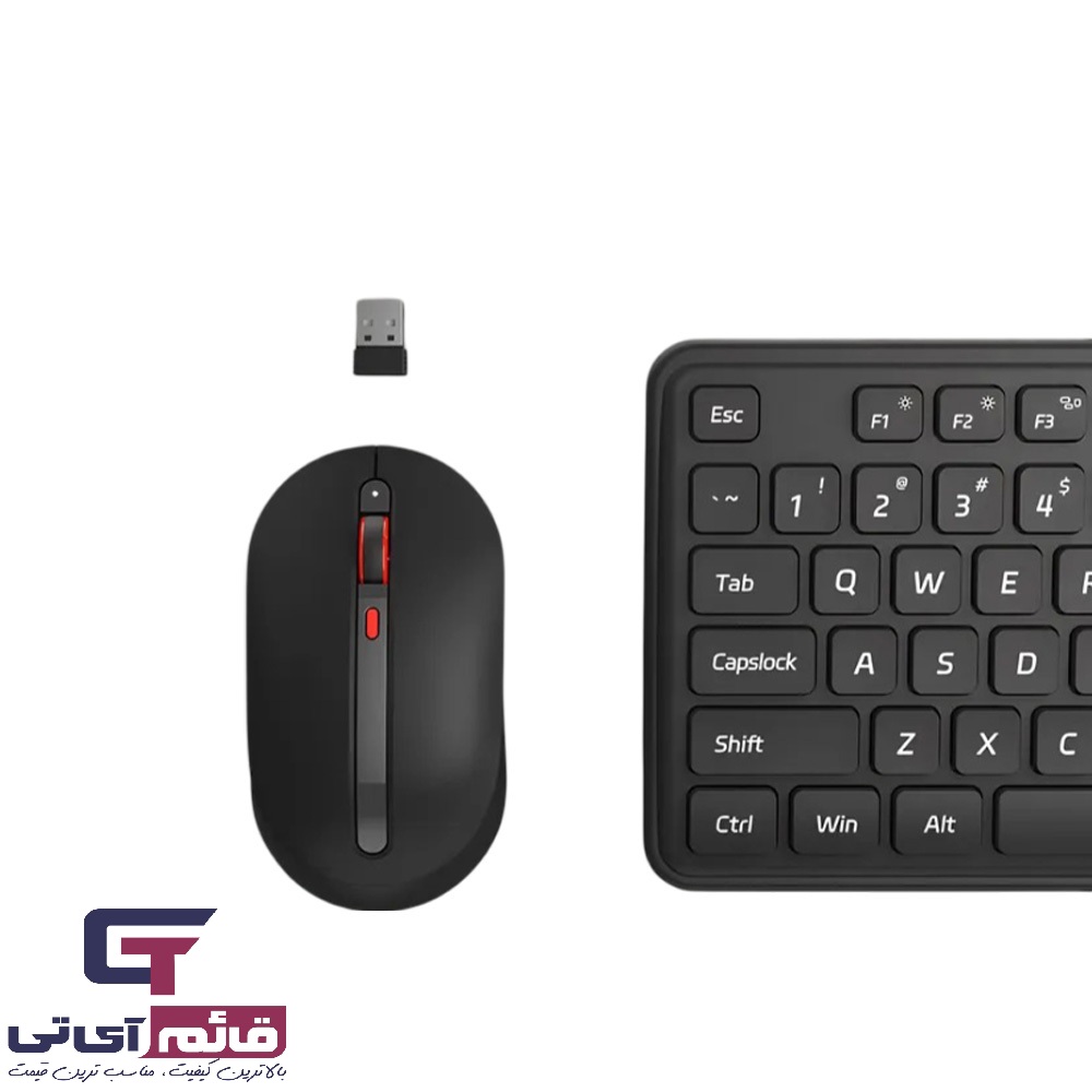 خرید و قیمت کیبورد و ماوس بی سیم شیائومی مدل Wireless Keyboard & Mouse MIIIW Xiaomi Combo Gen3 در قائم آی تی 