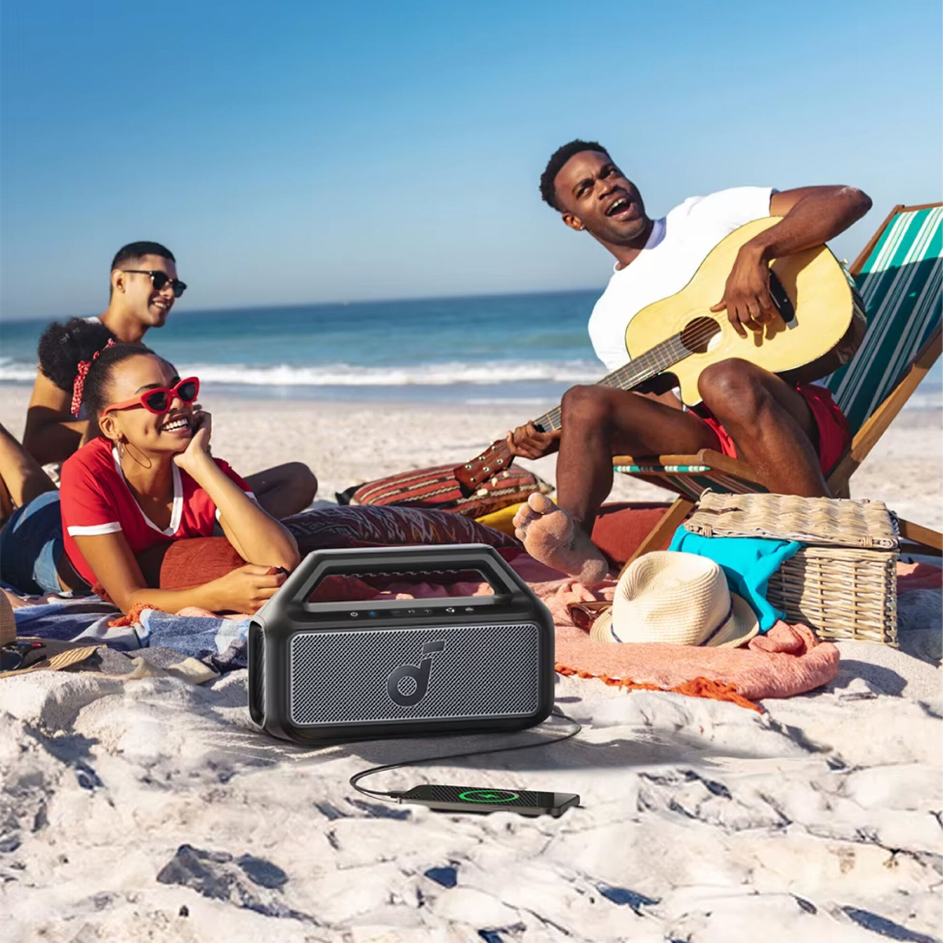 خرید و قیمت اسپیکر بلوتوثی انکر مدل Speaker Anker A3148Z11 Boom 2 SE 80W در قائم آی تی 