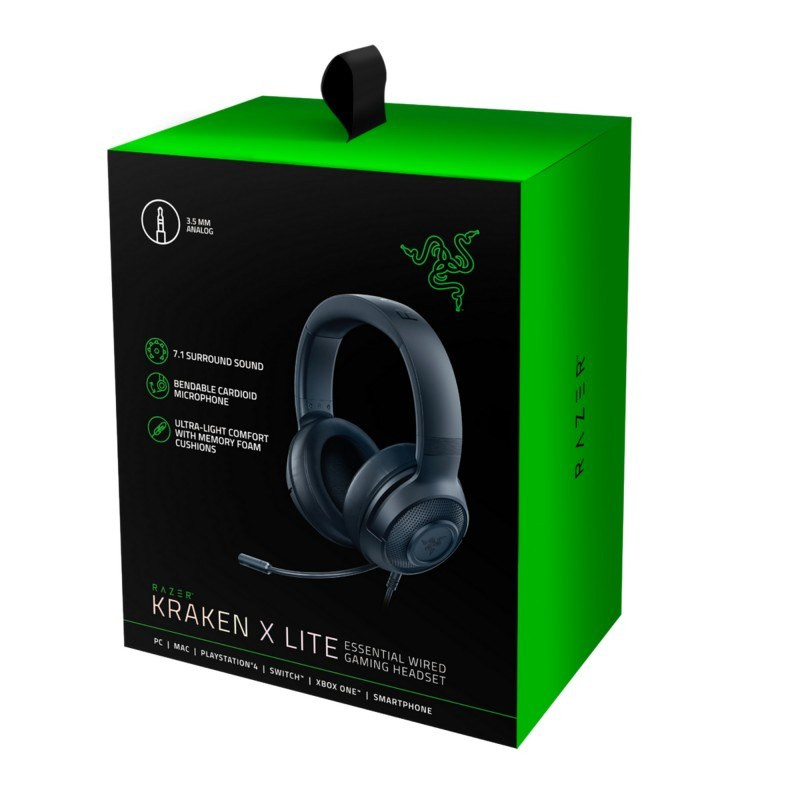 خرید و قیمت هدست مخصوص بازی ریزر مدل HEADSET GAMING RAZER KRAKEN X در قائم آی تی 