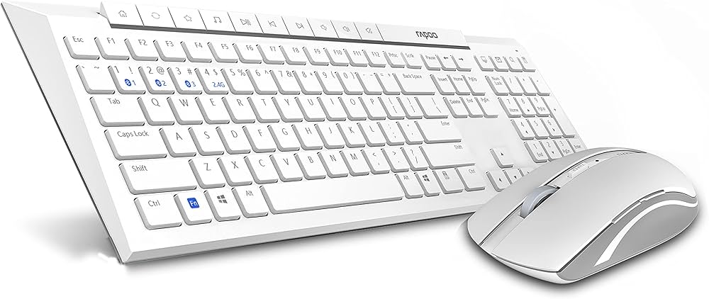 خرید و قیمت کیبورد و ماوس بی سیم رپو مدل KEYBOARD MOUSE RAPOO 8210M در قائم آی تی 