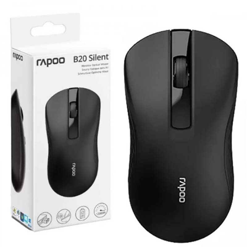 خرید و قیمت ماوس بی سیم رپو مدل Mouse Rapoo B20 RF در قائم آی تی 