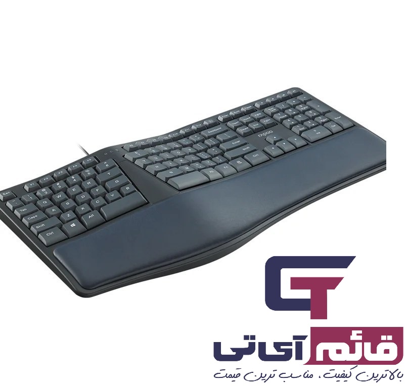 خرید و قیمت کیبورد با سیم رپو مدل Keyboard Rapoo NK8800 USB در قائم آی تی 